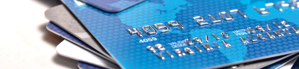 Bild zeigt eine Kreditkarte als Beispiel für die Anwendung von Druckfarben für den Kreditkartendruck.